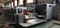 Machine automatique de flexographie, de découpe et de pliage-colle en ligne de haute qualité