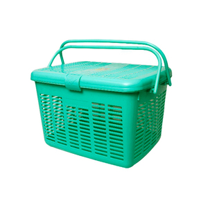 Cesta de Plástico para Compras de Supermercado Personalizada al por Mayor con Tapa - Product Image 6