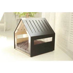 Rumah Hewan Peliharaan Anjing Kucing Desain Kayu Nyaman Furnitur <span class=keywords><strong>Modern</strong></span> Dengan Sisi Transparan Tempat Tidur Anjing Rumah Anjing Dalam Ruangan Kandang Anjing - Product Image 5