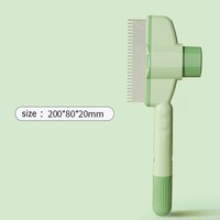 Brosse à poils pour animaux de compagnie en acier inoxydable durable, démêlante, massante, pour chien et chat, avec poignée ergonomique