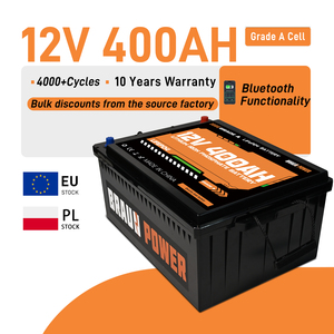 Batterie lithium-ion Lifepo4 <span class=keywords><strong>Braun</strong></span> Power EU Stock 12V 100ah 200ah 300ah 400Ah AKKU à décharge profonde pour systèmes solaires 12 Volts - Product Image 1