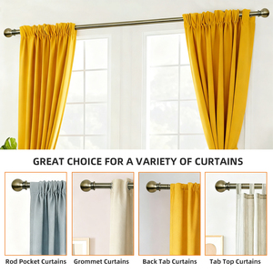 ชุดราวม่านโลหะ<span class=keywords><strong>แบบ</strong></span>ปรับแต่งได้ ออกแบบมาอย่างพิถีพิถัน คุณภาพสูง พร้อมปลายราวสไตล์โรมันที่ทันสมัย เหมาะสำหรับหน้าต่างทุกประเภท - Product Image 6