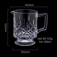 Nuevo y Popular Vaso de Cerveza Moderno de 450 ml, de Vidrio Borosilicato de Alta Calidad, Duradero, Ecológico, Libre de BPA, Apto para Lavavajillas y Congelador