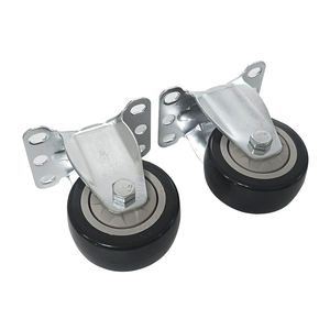 Hersteller Mittelgroße 3-4-5-Zoll 100mm rotierende universelle Polyurethan-Schwarz rollen - Product Image 2