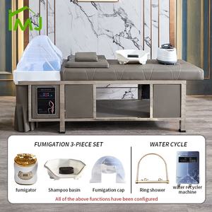 Chaise de <span class=keywords><strong>massage</strong></span> multifonctionnelle pour le lavage des cheveux, lit de spa pour la thérapie capillaire et le shampooing - Product Image 4