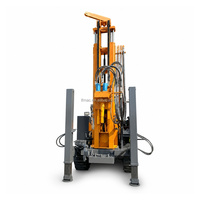 Foreuse compacte diesel 200 m pour puits d'eau, machine de forage hydraulique DTH portable 220 V pour usage agricole