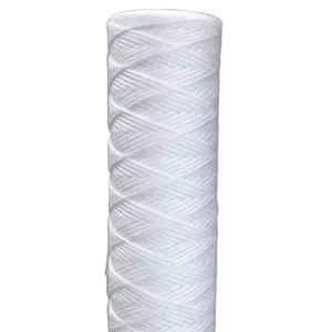 Polypropylene bleached cotton and glass Fiber filter medias Wound Filter Cartridge 1.0 5.0 10 20um 10inch