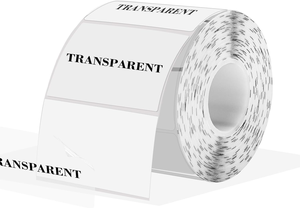 3x2 Inch Transparent <b>Labels</b> Stickers Self-Adhesive Clear <b>Waterproof</b> <b>Label</b> Stickers for Packaging Shipping Barcode Address - Product Image 2