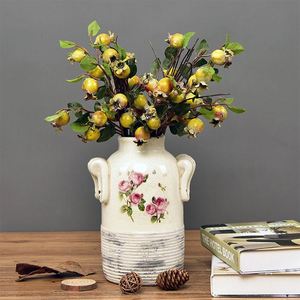 Đẹp Nhân Tạo Màu Đỏ ít lựu và táo gai Berry Hoa bó hoa cho giáng sinh trang trí - Product Image 2