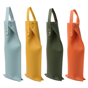 Bolsa de Vino Reutilizable de Lujo, Diseño Protector de Piel Sintética, Bolsa para Botella de Vino con Asa, Bolsa para Champán, Uso en Fiestas - Product Image 1