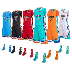 Özel Logo numarası Mens basketbol üniforması Polyester basketbol T shirt hızlı kuru nefes kulübü takım basketbol forması Tops - Product Image 1