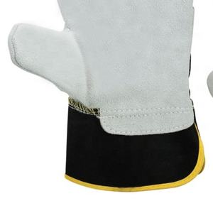 Gants de gréeur canadiens en gros Gants en cuir de vachette fendu du Pakistan Gants de travail à usage quotidien guantes de trabajo de cuero - Product Image 3