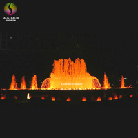 Fuente de Agua Decorativa para Exteriores 2022, Cascada de Jardín con Forma de Pirámide con Luces LED RGB
