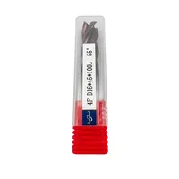 Fraise à queue en carbure monobloc à haute hélice 55 degrés D16*45*100L, 4 dents, pour usinage CNC d'acier moulé, d'acier au carbone et d'acier allié