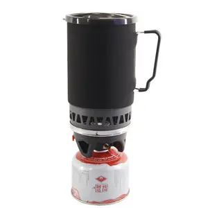 Quemador de combustible Jetboil, estufa de Gas butano, quemador de cocina portátil para caminatas, utensilios de cocina para exteriores, estufa de Camping natural, caja de Color OEM + bolsa retráctil