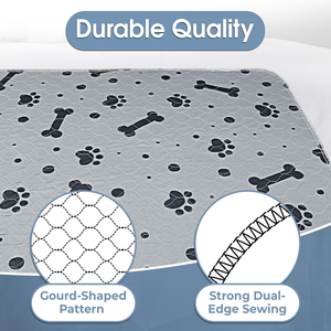 كلب قط قابل للغسل فائق الامتصاص ، جرو قابل لإعادة الاستخدام للتدريب على النونية ، حصيرة حفاضات للحيوانات الأليفة صحية ومقاومة للتسرب - Product Image 3
