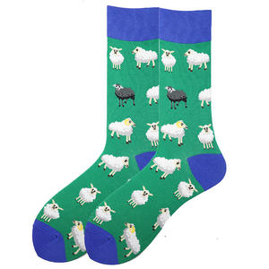 <span class=keywords><strong>Chaussettes</strong></span> tendance pour hommes et femmes à motifs animaux (chat, paresseux, mouton, ours polaire, flamant rose, ours brun) – Vente en gros usine - Product Image 6