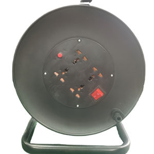 فارغة بكرة كابل 4 مآخذ الأسود طبل 25M/30M/50M الأوروبية الطاقة كابل بكرة مع التوصيل تمديد الحبل الألمانية نوع - Product Image 4