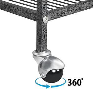 Gabbia di metallo rotolante a 3 livelli con vassoio di piccole dimensioni per furetto gattino gatto cincillà ratto adulto - Product Image 2