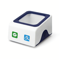 SHUNQI - Lector de Códigos de Barras Portátil Mini 1D 2D QR, Cable USB de 1.7m, Conexión USB, Plug and Play, para Cafeterías y Panaderías