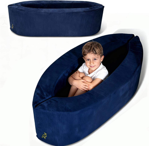 2026 Factory Custom High Density Foam Multifunctional Sensory Peapod Chair for Kids Compression Portable <b>Folding</b> Kids <b>Sofa</b> <b>Bed</b> - Product Image 1