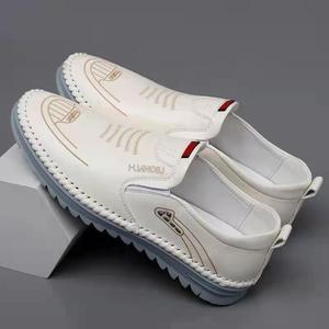 Mocasines para Hombre, Nuevos, Antideslizantes, Suela Suave, Hechos a Mano, Transpirables, Cómodos, Versátiles, Casuales de Otoño, de Cuero - Product Image 2