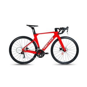 <span class=keywords><strong>Twitter</strong></span> prix usine 700C vélo de route en fibre de carbone 22 vitesses avec frein à disque câbles intérieurs vélo de route - Product Image 2