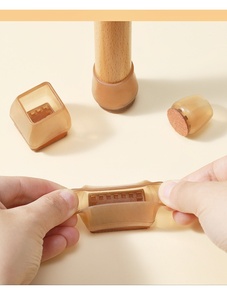 Patins <span class=keywords><strong>de</strong></span> <span class=keywords><strong>protection</strong></span> carrés en <span class=keywords><strong>silicone</strong></span> pour <span class=keywords><strong>pieds</strong></span> <span class=keywords><strong>de</strong></span> meubles avec feutres, protège-plancher en caoutchouc pour chaises, revêtement <span class=keywords><strong>de</strong></span> <span class=keywords><strong>protection</strong></span> en plastique - Product Image 6