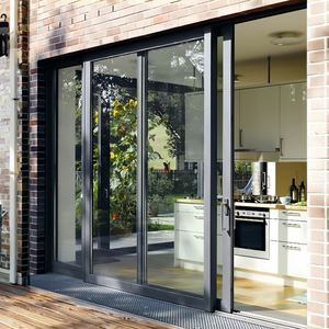 <span class=keywords><strong>Porte</strong></span> <span class=keywords><strong>coulissante</strong></span> en verre double vitrage GELLJA au design chinois moderne, cadre fin en alliage d'aluminium, <span class=keywords><strong>isolation</strong></span> acoustique pour villa - Product Image 1