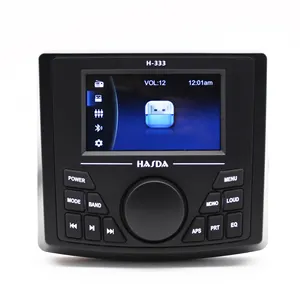 Marine Stereo, Audio Video Player FM/AM con Blue-tooth In Streaming, per Yacht, Barca, UTV, ATV, Power Sport, Spa