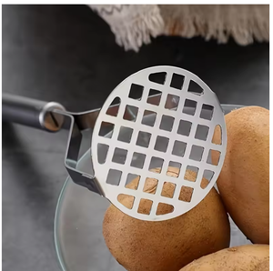 1. أداة هراسة يدوية من الفولاذ المقاوم للصدأ ، محضرة طعام الأطفال والبيض المنزلية للبطاطس والفواكه والخضروات - Product Image 5