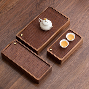 Walnut Wood Dry Brewing Table Porcelain <b>Tea</b> Tray Small Household Kung Fu <b>Tea</b> <b>Set</b> With Lid Afternoon <b>Tea</b> Use - Product Image 1