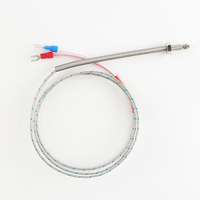 Sonde de température industrielle en acier inoxydable haute précision, capteur de température E K J T Pt100, thermocouple de surface 1 ℃   25 mm