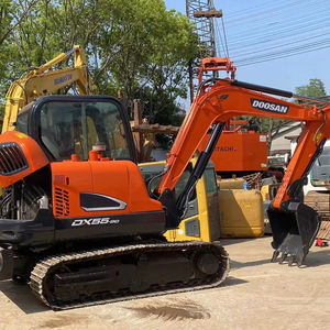 รถขุดขนาดเล็ก Doosan DX55 มือสองคุณภาพสูง พร้อมมอเตอร์ ปั๊ม เครื่องยนต์ เกียร์แท้ น้ำหนักใช้งาน 5 ตัน รับน้ำหนักได้ 6 ตัน รุ่นปี 2020 - Product Image 1