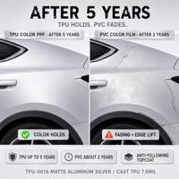Matte Aluminium Silberfarbene PPF Super Matte Gegossene TPU 7,5mil Selbstheilende Kratzfeste Lackschutzfolie Großhandel