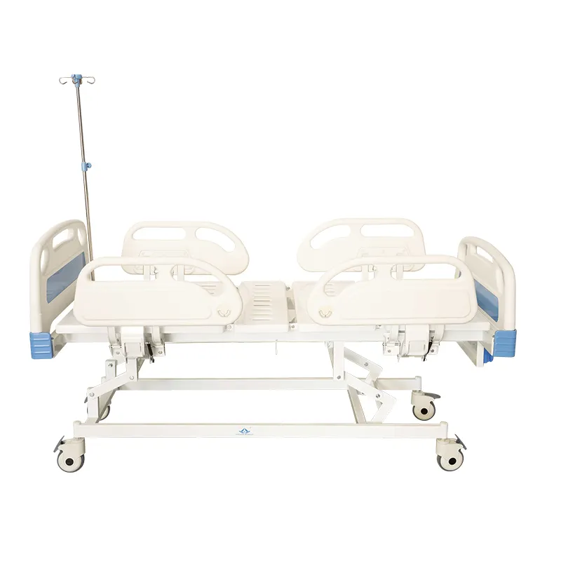 MN-MB012 низкая цена, больничная койка, 5 функций, ABS, боковые рельсы, 4, ручная кровать для ухода за пациентами