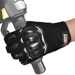 Sport Riding Gloves <b>Full</b> Finger Anti <b>Slip</b> Silicone Touchscreen Motorcycle Gloves For Men Adult Bicycle Use Black Rose Red Blue - Product Image 3