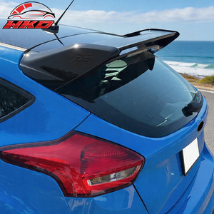 Convient pour Ford Focus 2012-2018, style RS, becquet de toit noir brillant - Product Image 4