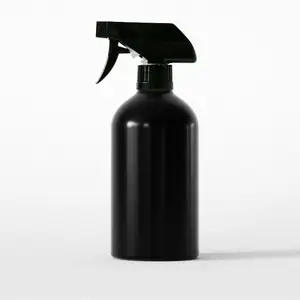 E-better flacone in metallo personalizzato flacone Spray in alluminio 50ml 100ml 500ml pulizia flacone in alluminio Spray con grilletto nero per hotel