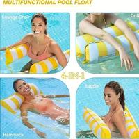 Hamac gonflable en PVC pour piscine, chaise longue flottante pliable, radeau de piscine 120x70cm pour la natation/la baignade/les sports