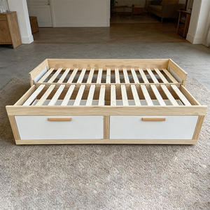 Culla Multifunzionale <span class=keywords><strong>Montessori</strong></span> Convertibile, Divano <span class=keywords><strong>Letto</strong></span> in Legno per Bambini, <span class=keywords><strong>Letto</strong></span> per Bambini e Ragazzi per Uso in Soggiorno - Product Image 2