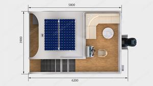 Allhouse Houseboat Water House яхта роскошный плавучий дом алюминиевый роскошный плавучий дом - Product Image 2