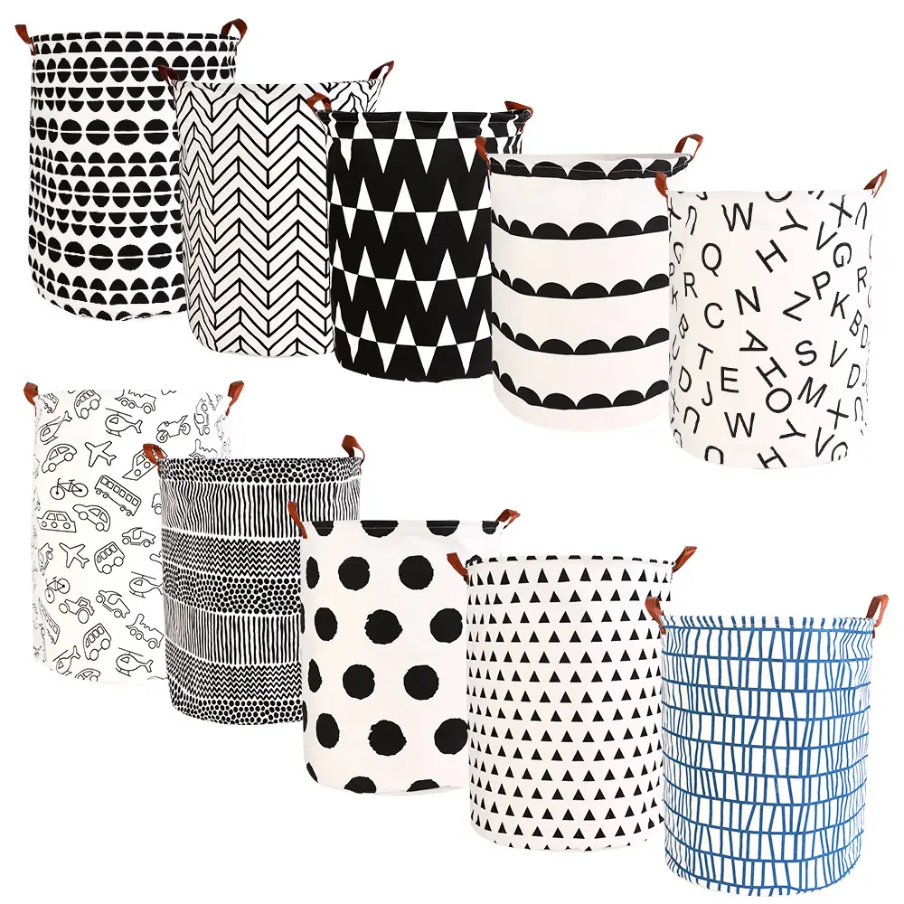 Impermeable plegable de almacenamiento cesta cestas de la ropa sucia de la cesta de la colada