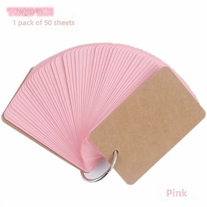 Test per studenti in tinta unita inglese Word Book Ring Buckle tasca portatile Blank Word Note book 2851 - Product Image 4