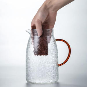 <span class=keywords><strong>Pichet</strong></span> à eau en verre Borosilicate, mousseur pour thé glacé et jus faits maison, carafpe en verre Borosilicate résistante à la chaleur pour Carafe d'eau chaude et froide - Product Image 4
