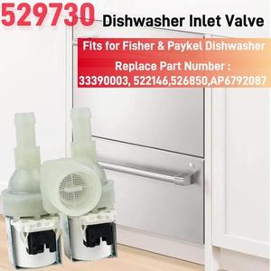 Valve d'entrée pour lave-vaisselle Fisher Paykel 529730 DC24V, composant d'alimentation en eau en plastique - Product Image 3