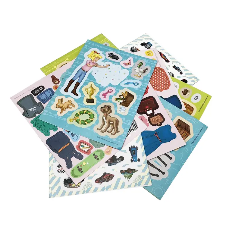 High Quality Waterproof Custom Self Adhesive Vinyl A4 Sheets Kiss Cut Paper Sticker Labels Printing