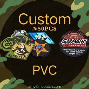 Parches de PVC Personalizados al por Mayor, Pedido Mínimo de 50 Piezas, Insignias de Goma 2D y 3D con Cierre de Gancho y Bucle para Gorras, Bolsos y Ropa - Product Image 2