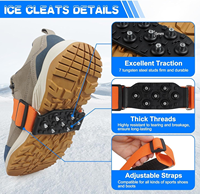 Crampons antidérapants de haute qualité pour glace et neige, pointes de traction pour chaussures de neige