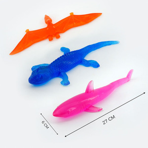Jouet animal super extensible et collant personnalisé, lézard, requin, pterodactyle, jouet collant mural en TPR extensible - Product Image 2